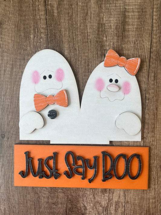 Just Say Boo Window Box Insert