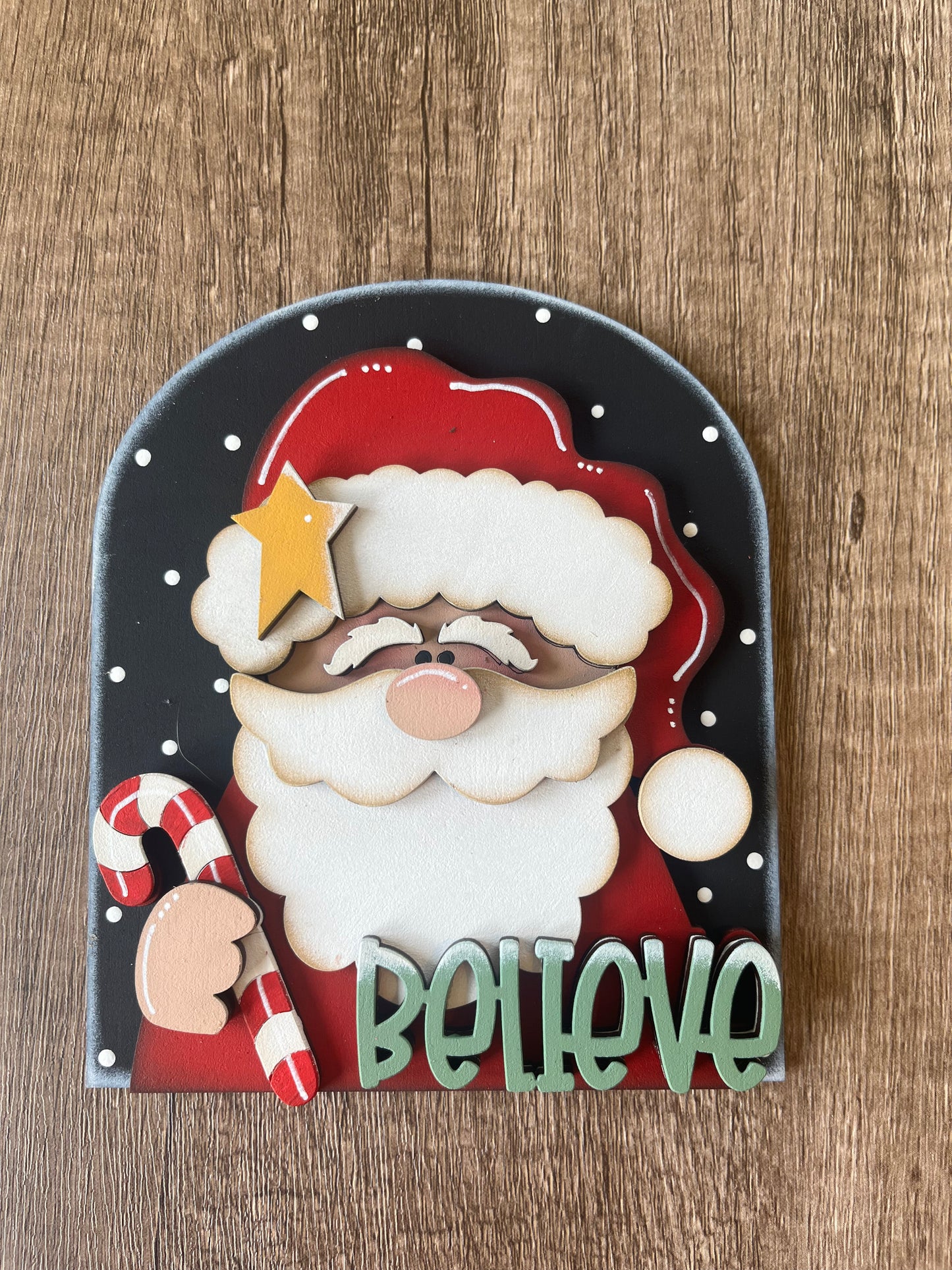 Believe Santa Small Arch Insert