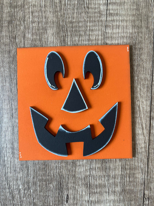 Pumpkin Face Ladder Tile