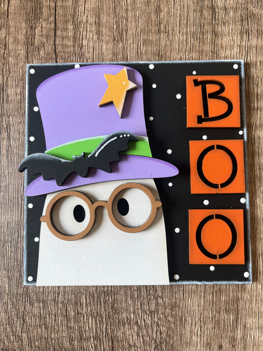 Boo Ghost Ladder Tile