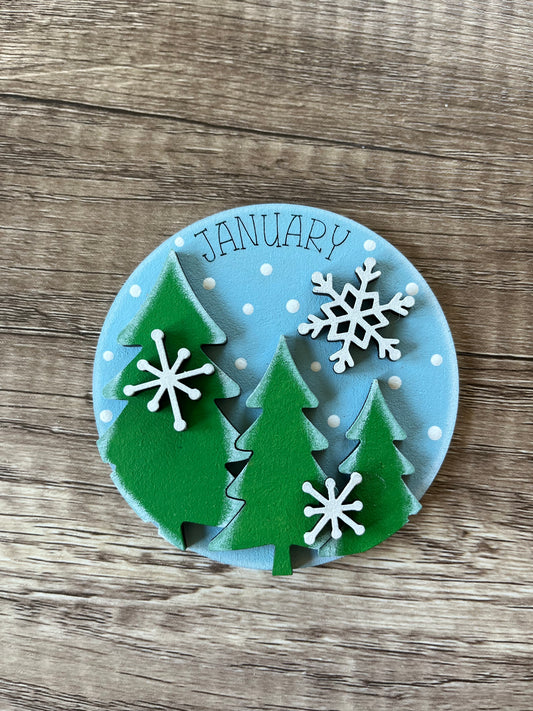 January Trees Seasonal Rounds