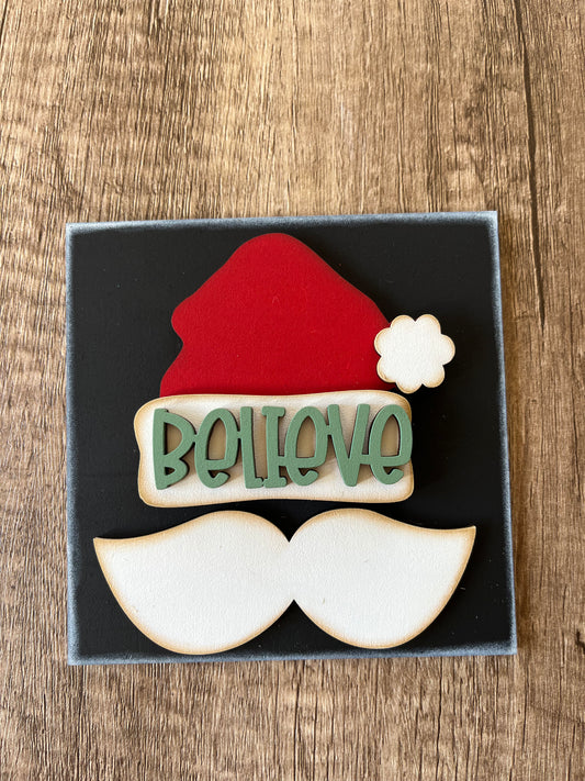 Believe Santa Ladder Tile