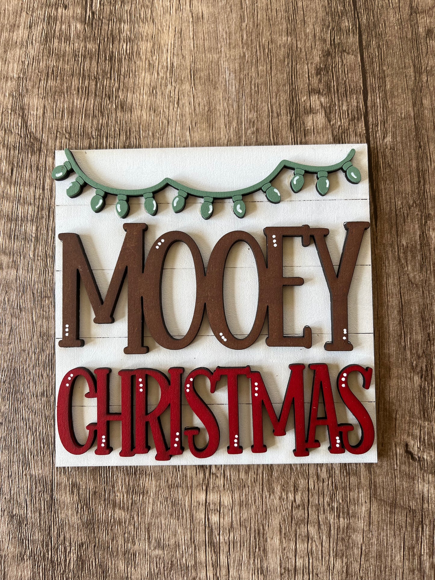 Mooey Christmas Ladder Tile