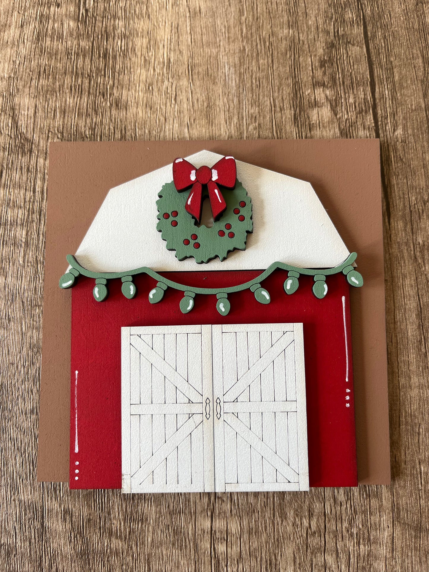 Red Barn Ladder Tile