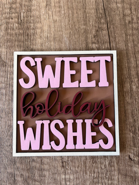 Sweet Holiday Wishes Ladder Tile
