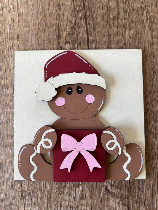 Gingerbread Present Ladder Tile