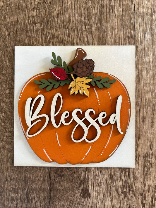 Blessed Pumpkin Ladder Tile