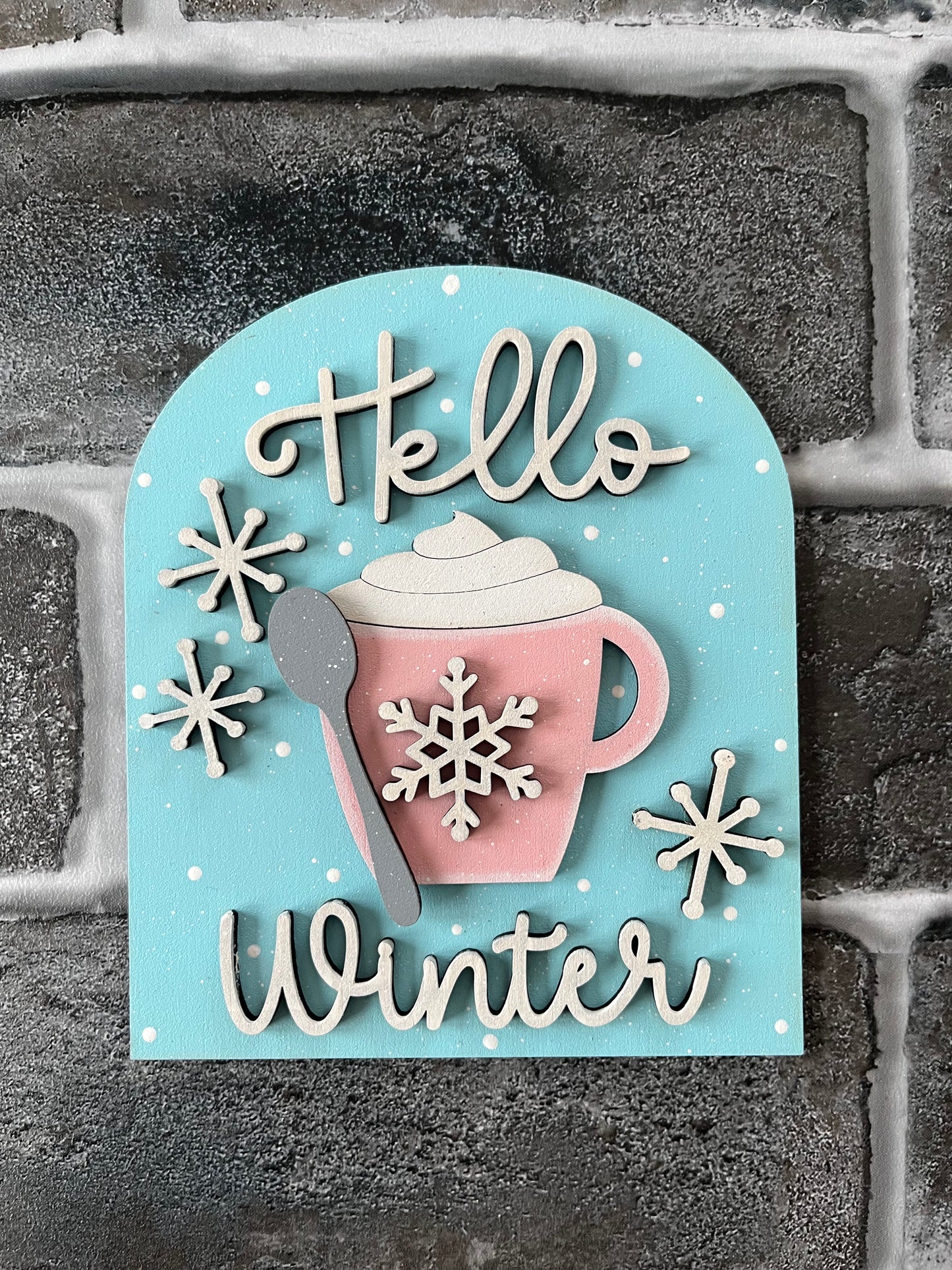 Hello Winter Small Arch Insert