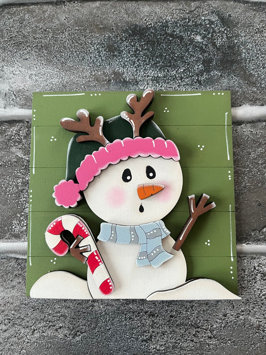 Snowman Reindeer Hat Ladder Tile