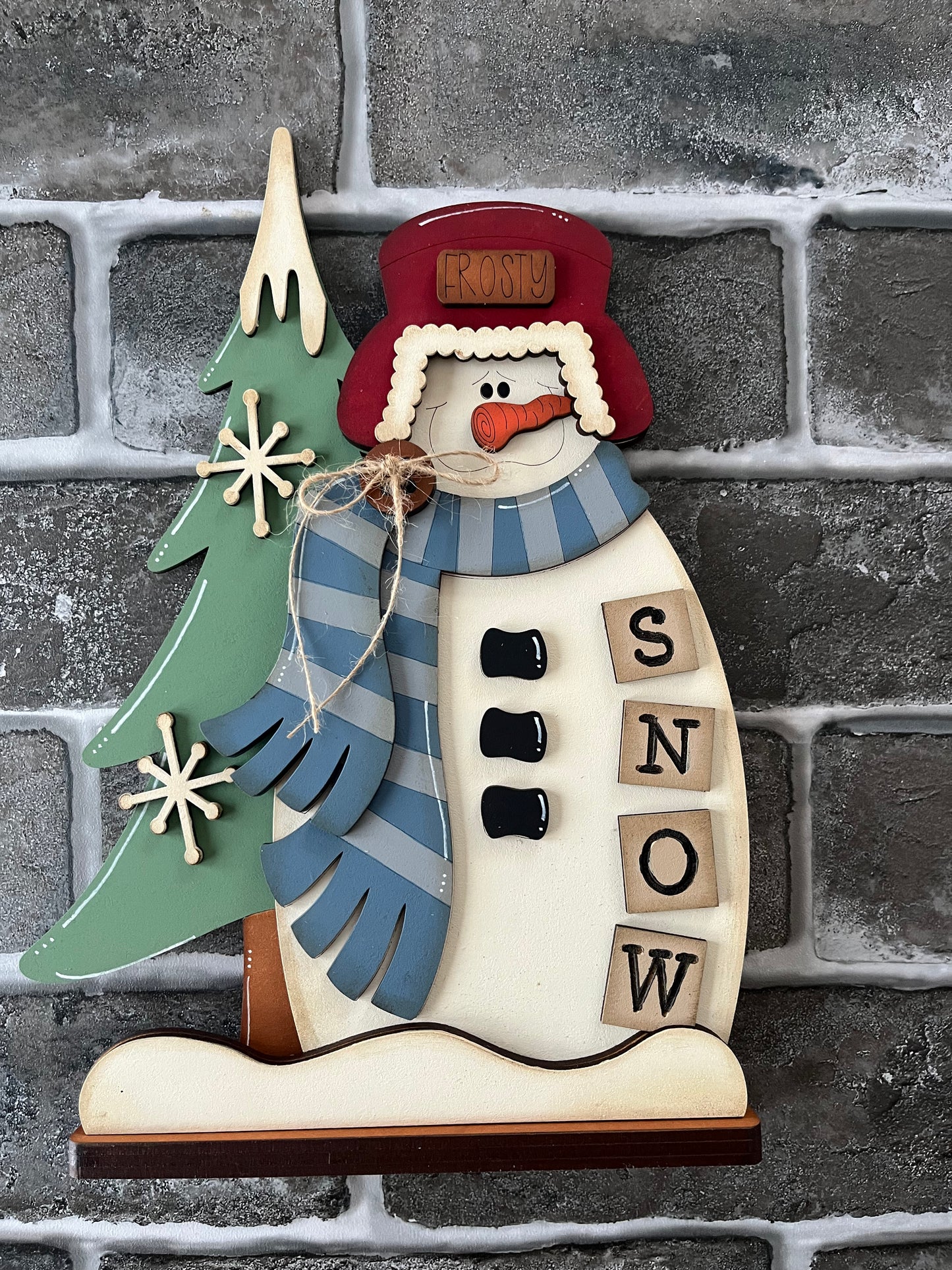 Winter Snowman Shelf Sitter