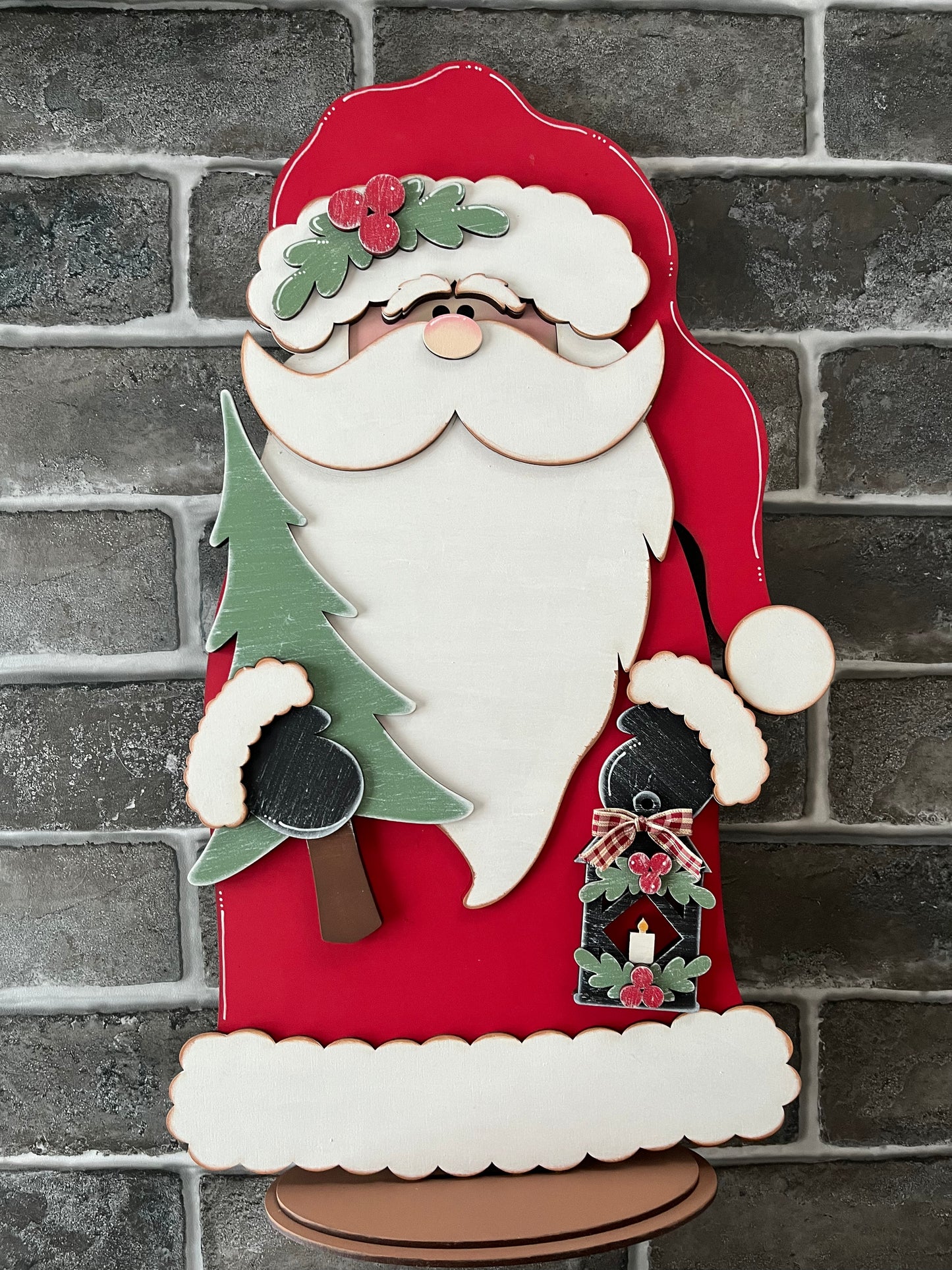 Woodland Santa Large Shelf Sitter