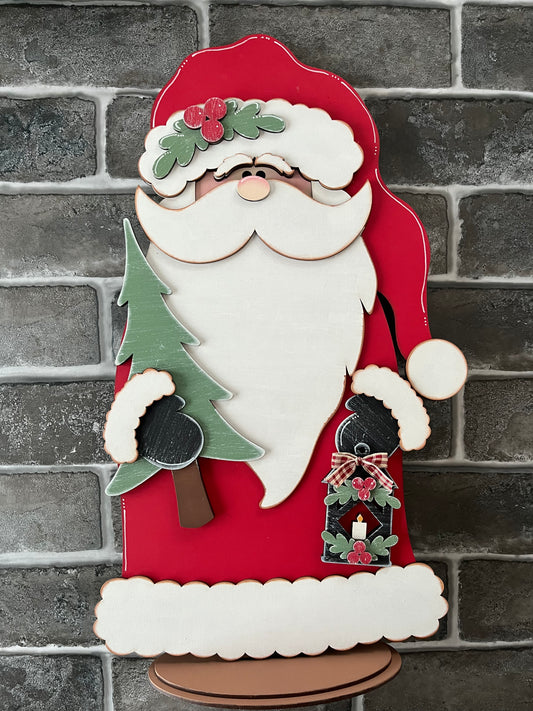 Woodland Santa Large Shelf Sitter