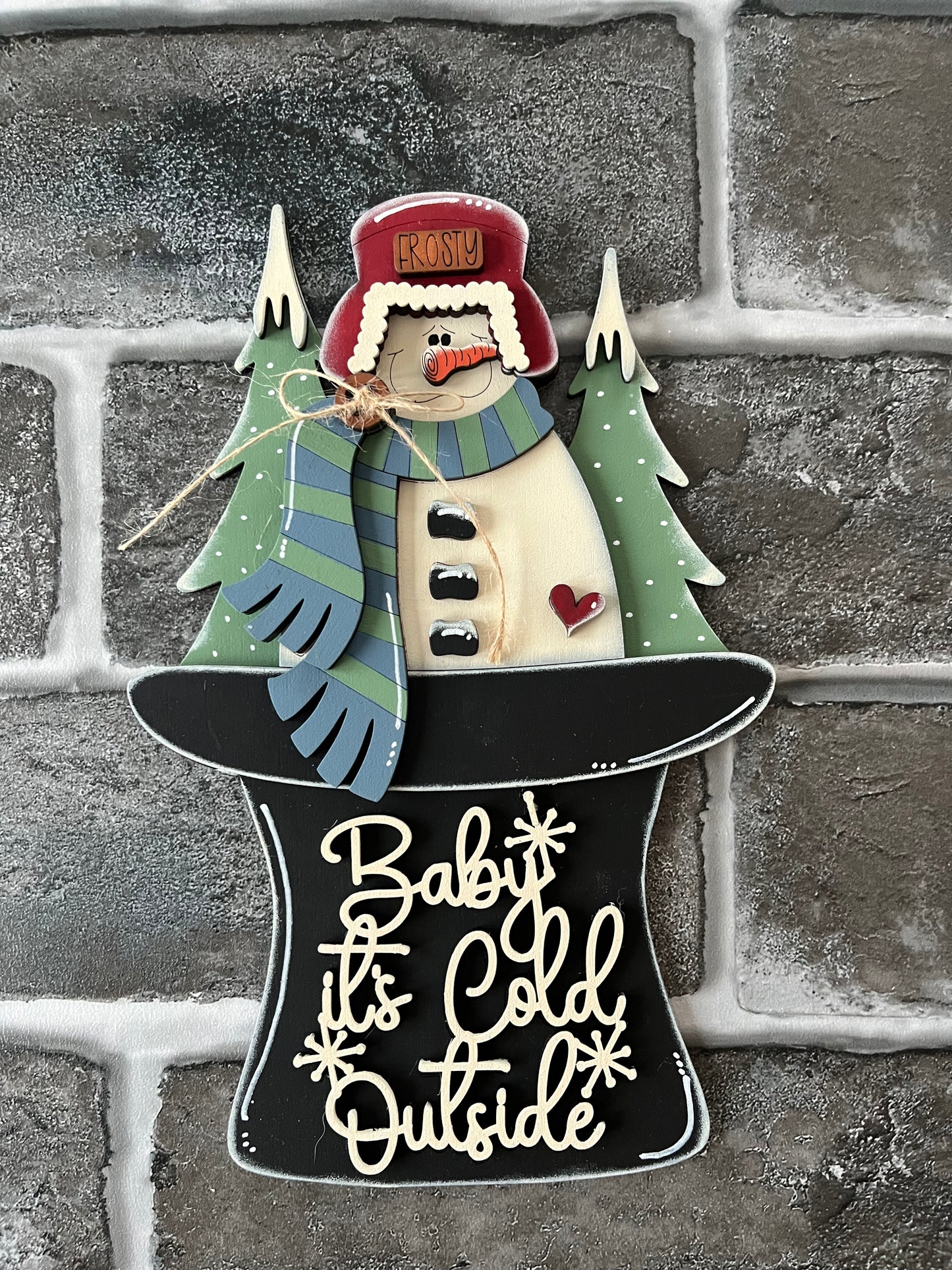 Baby It's Cold Snowman Shelf Sitter