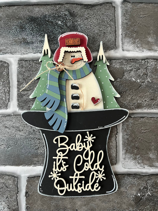 Baby It's Cold Snowman Shelf Sitter