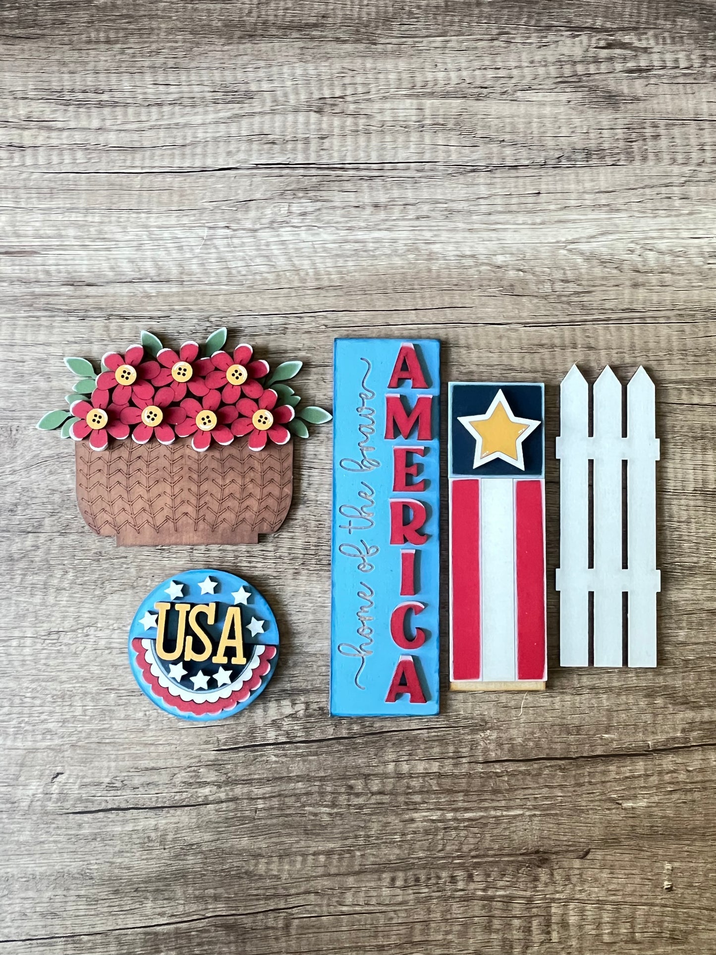 Americana Barn Door Insert