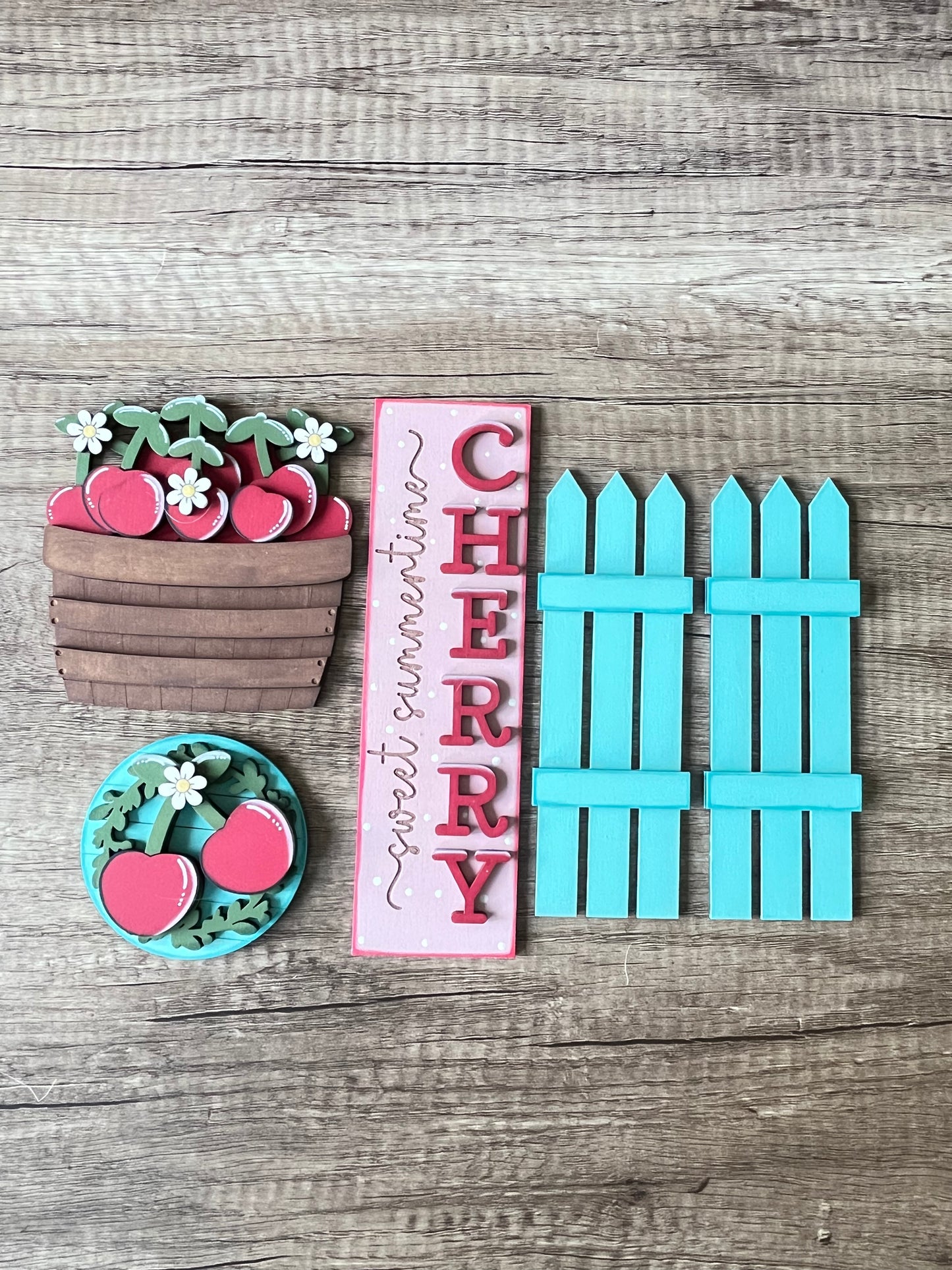 Cherries Barn Door Insert