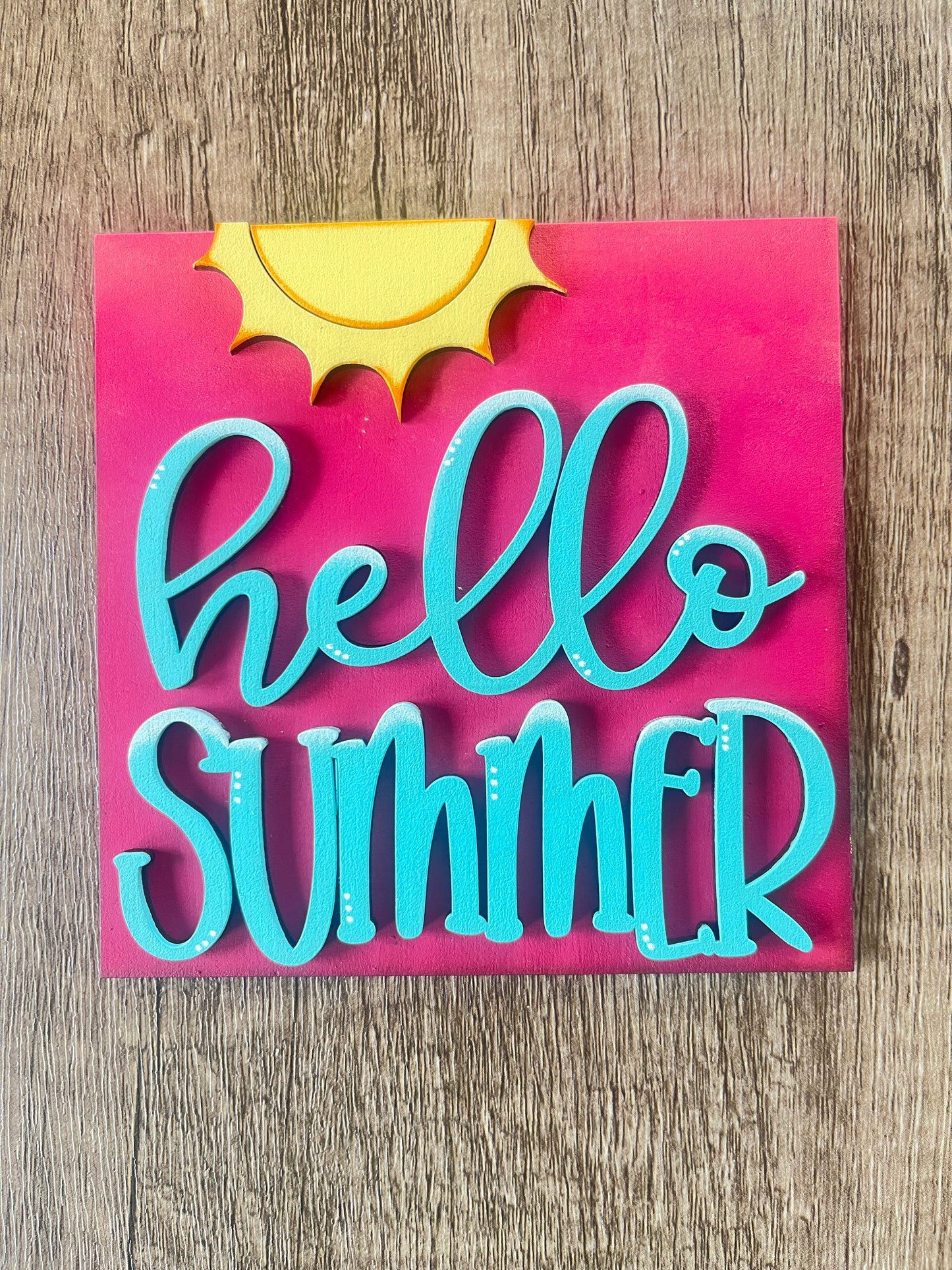 Hello Summer Ladder Tile
