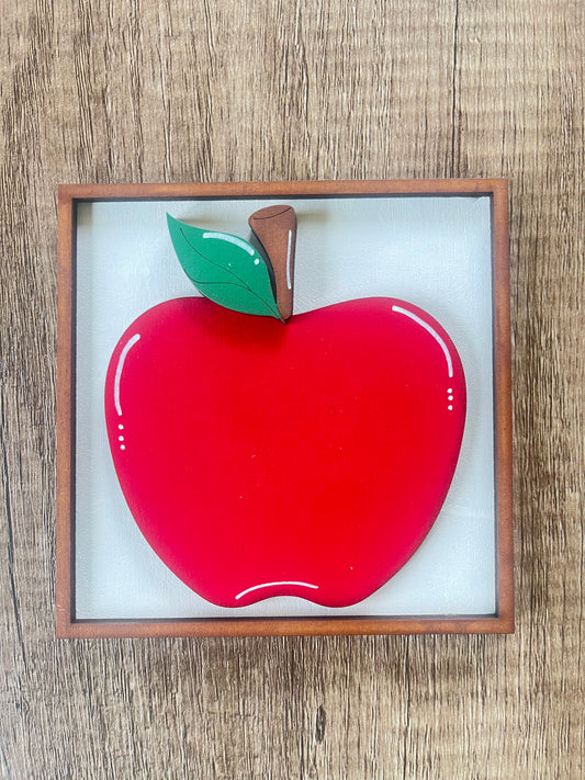 Framed Apple Ladder Tile
