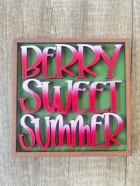 Berry Sweet Summer Ladder Tile