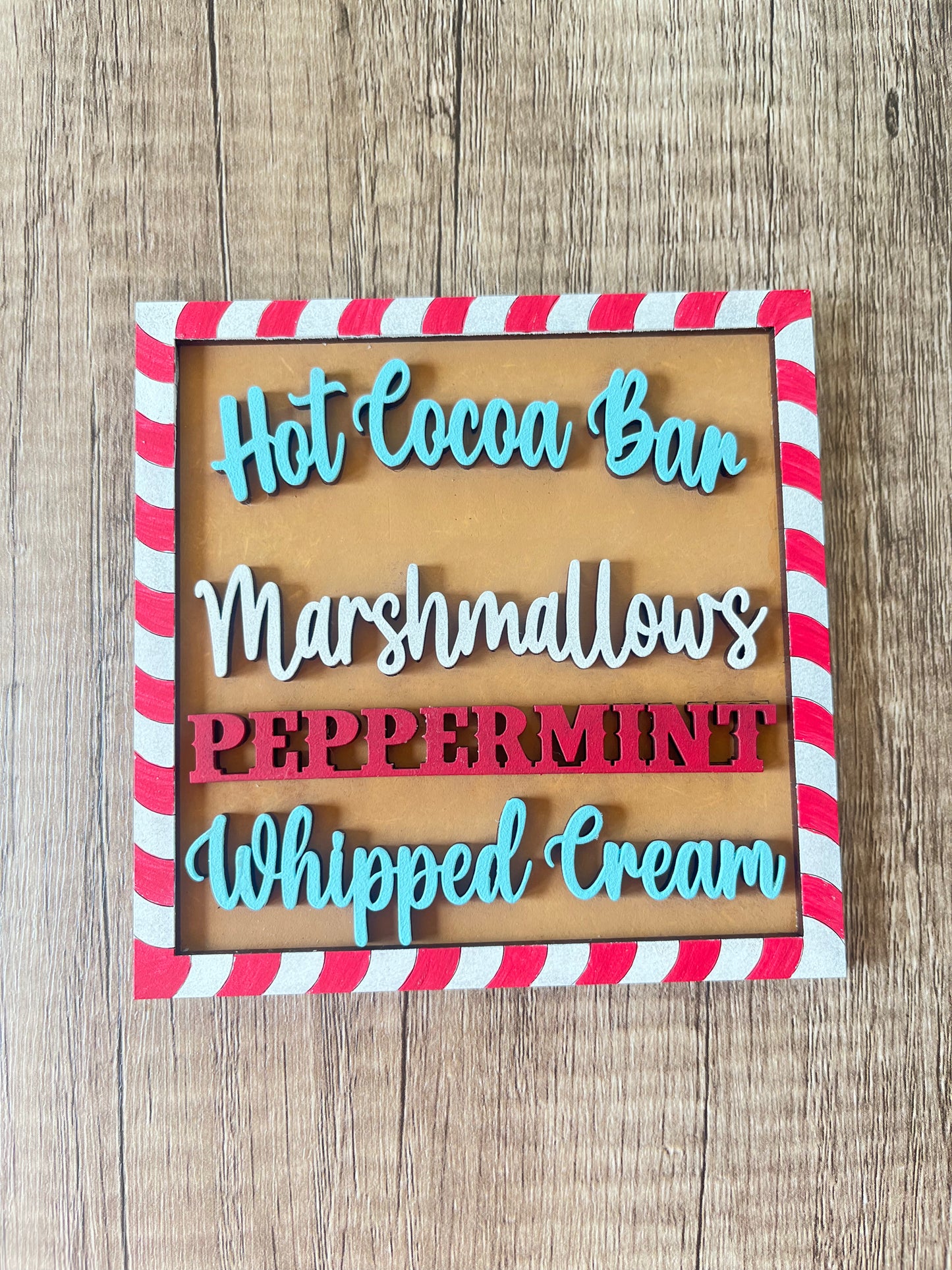 Hot Cocoa Bar Ladder Tile