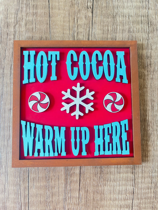 Hot Cocoa Warm Ladder Tile