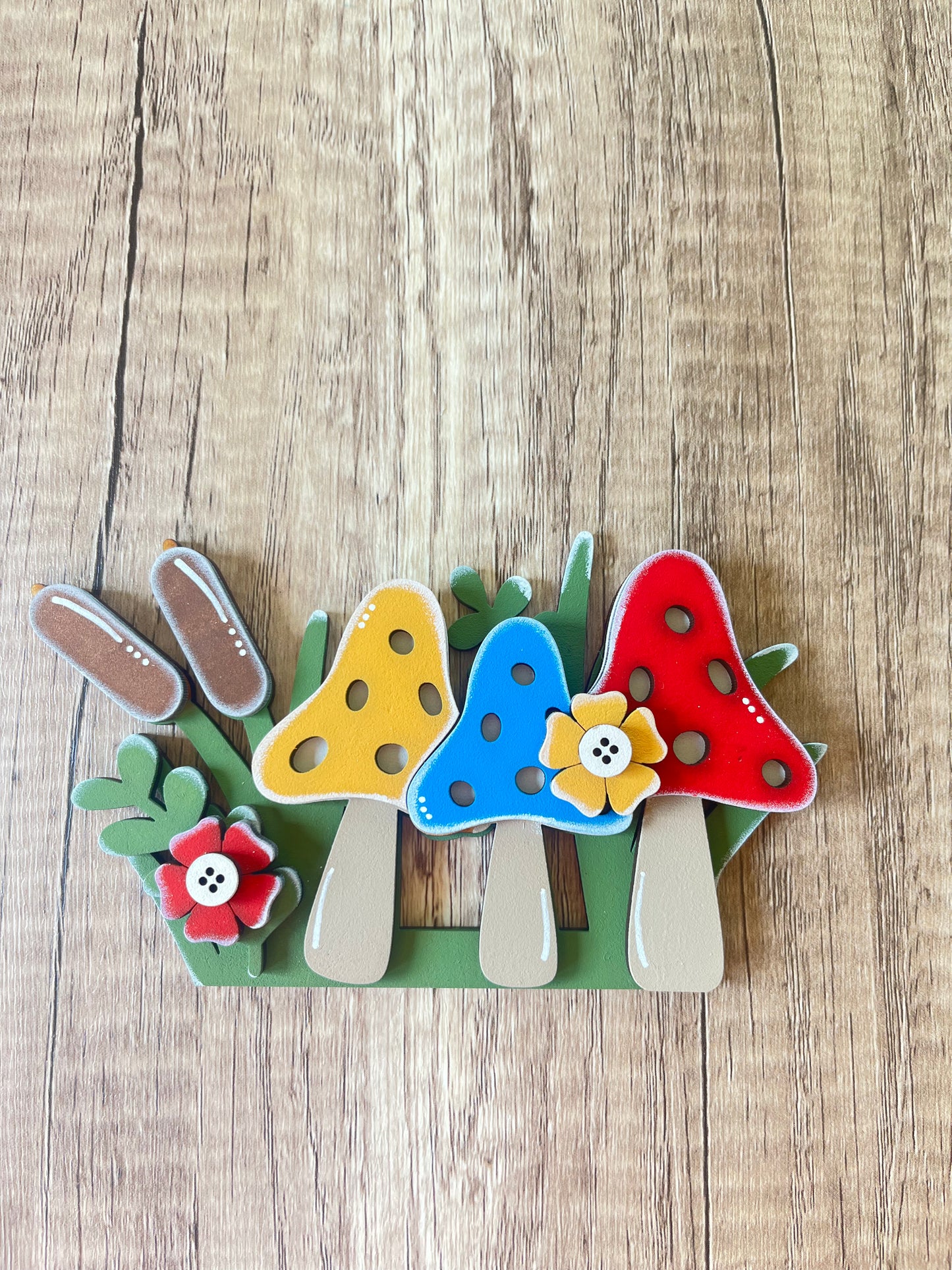 Mushrooms Mini Cottage Cabinet Insert