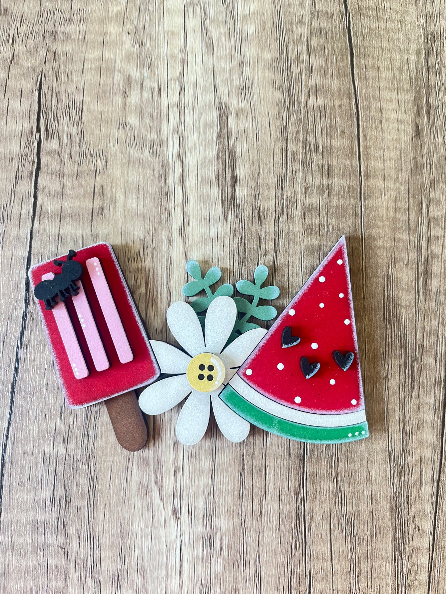 Watermelon Popsicle Mini Cottage Cabinet Insert
