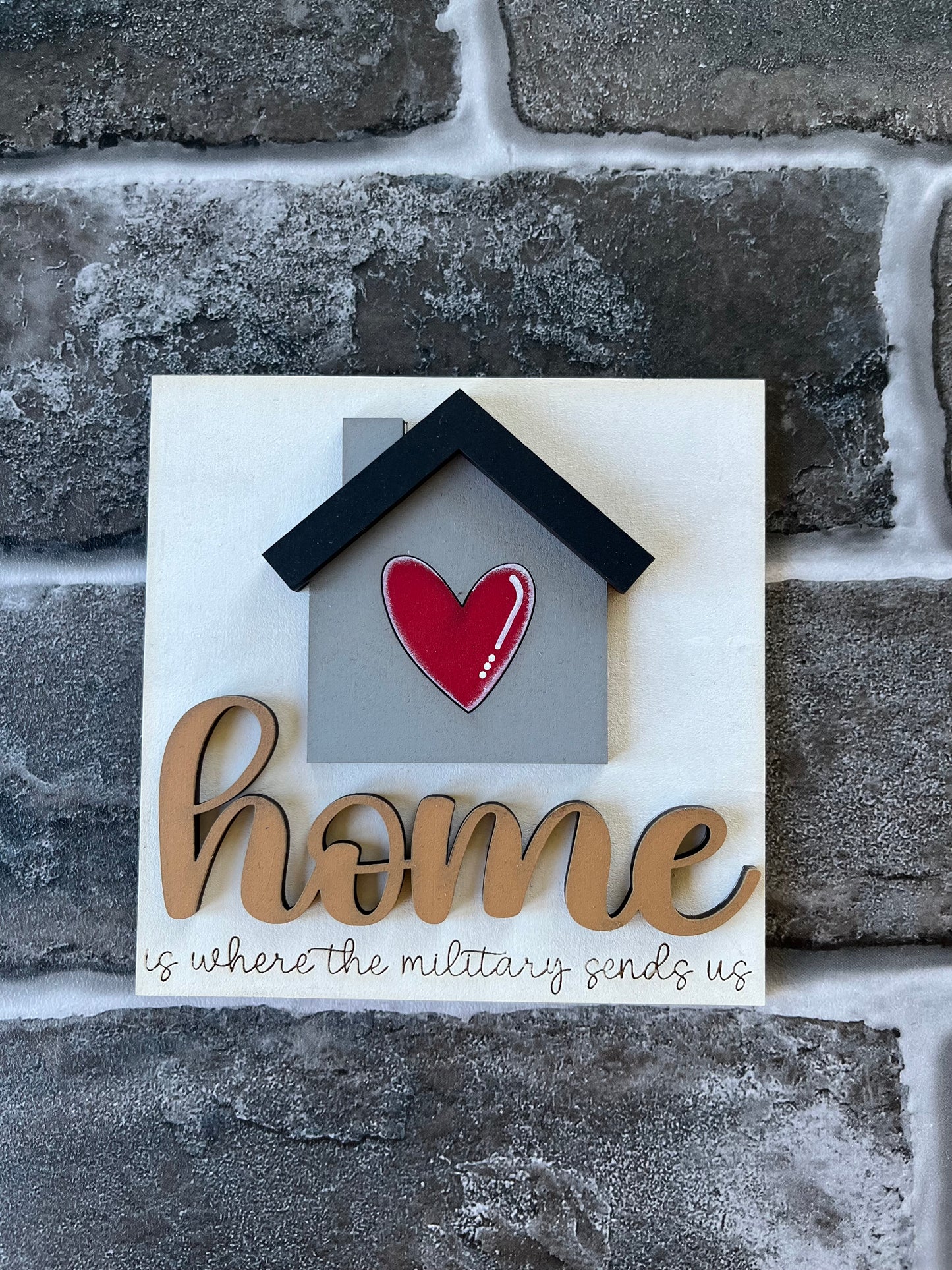 Home Where Military Sends Us Ladder Tile