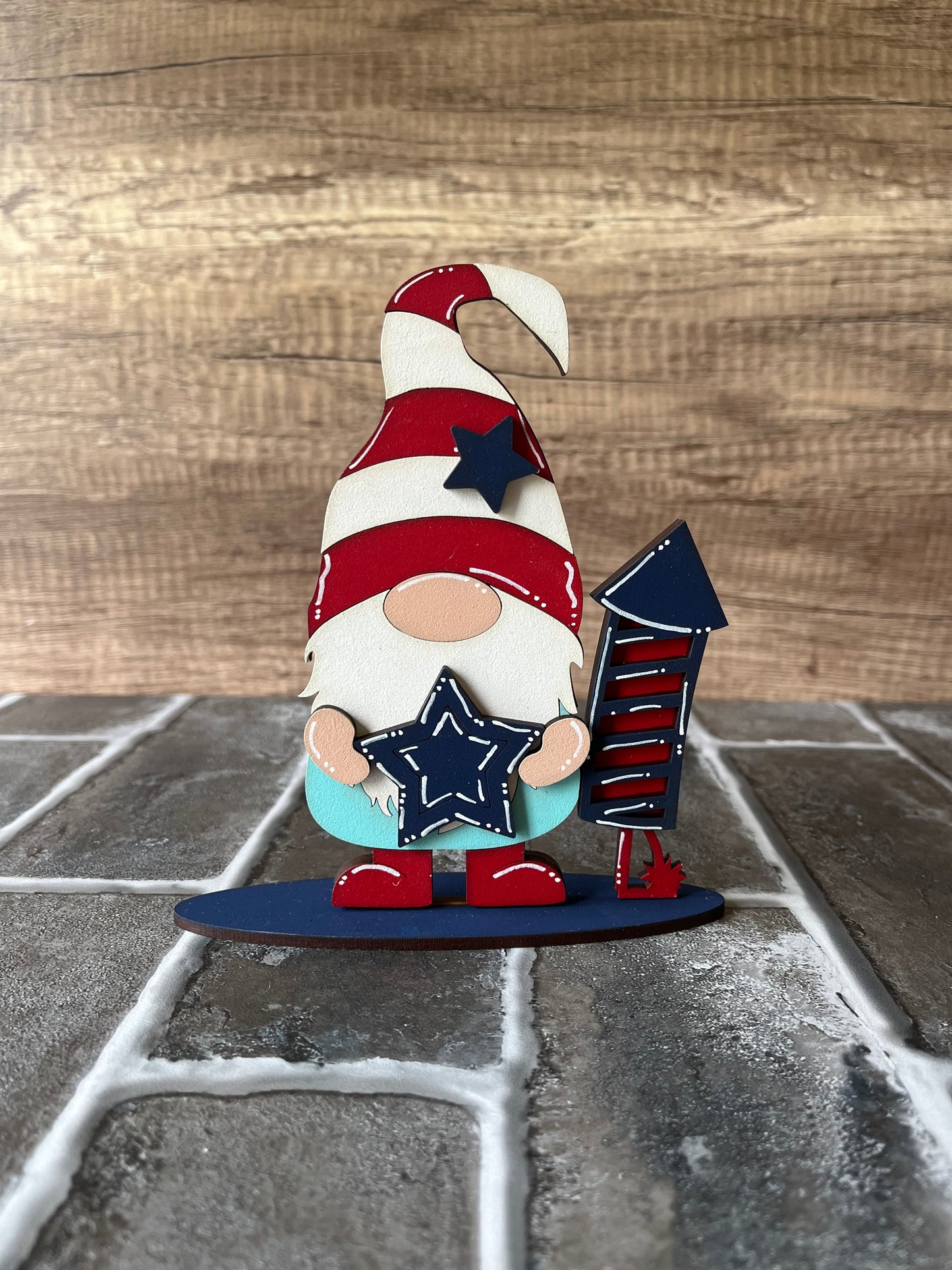 Firework Gnome Shelf Sitter
