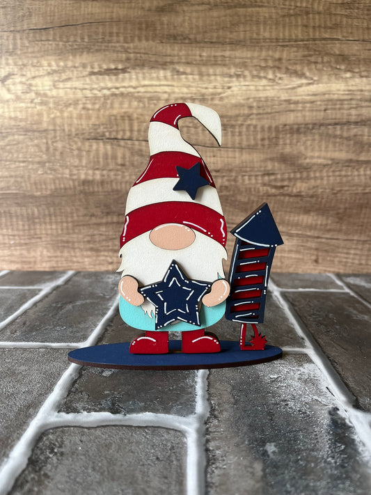 Firework Gnome Shelf Sitter