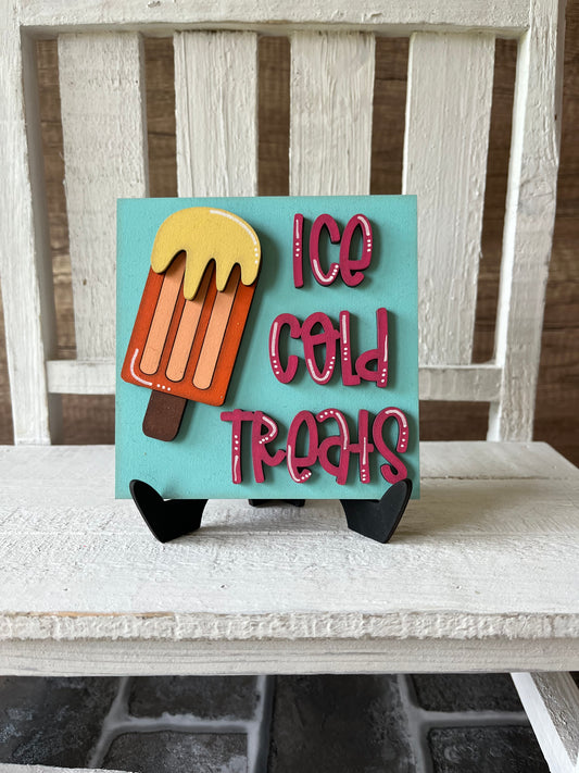 Iced Cold Treats Tiered Tray