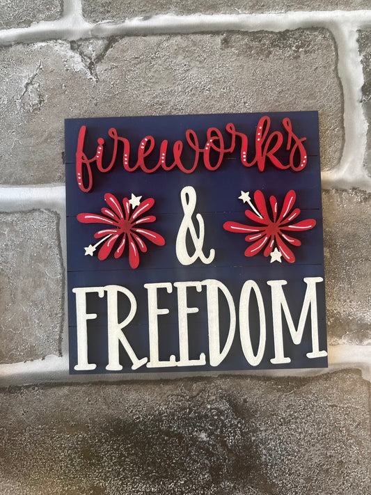 Fireworks & Freedom Ladder Tile