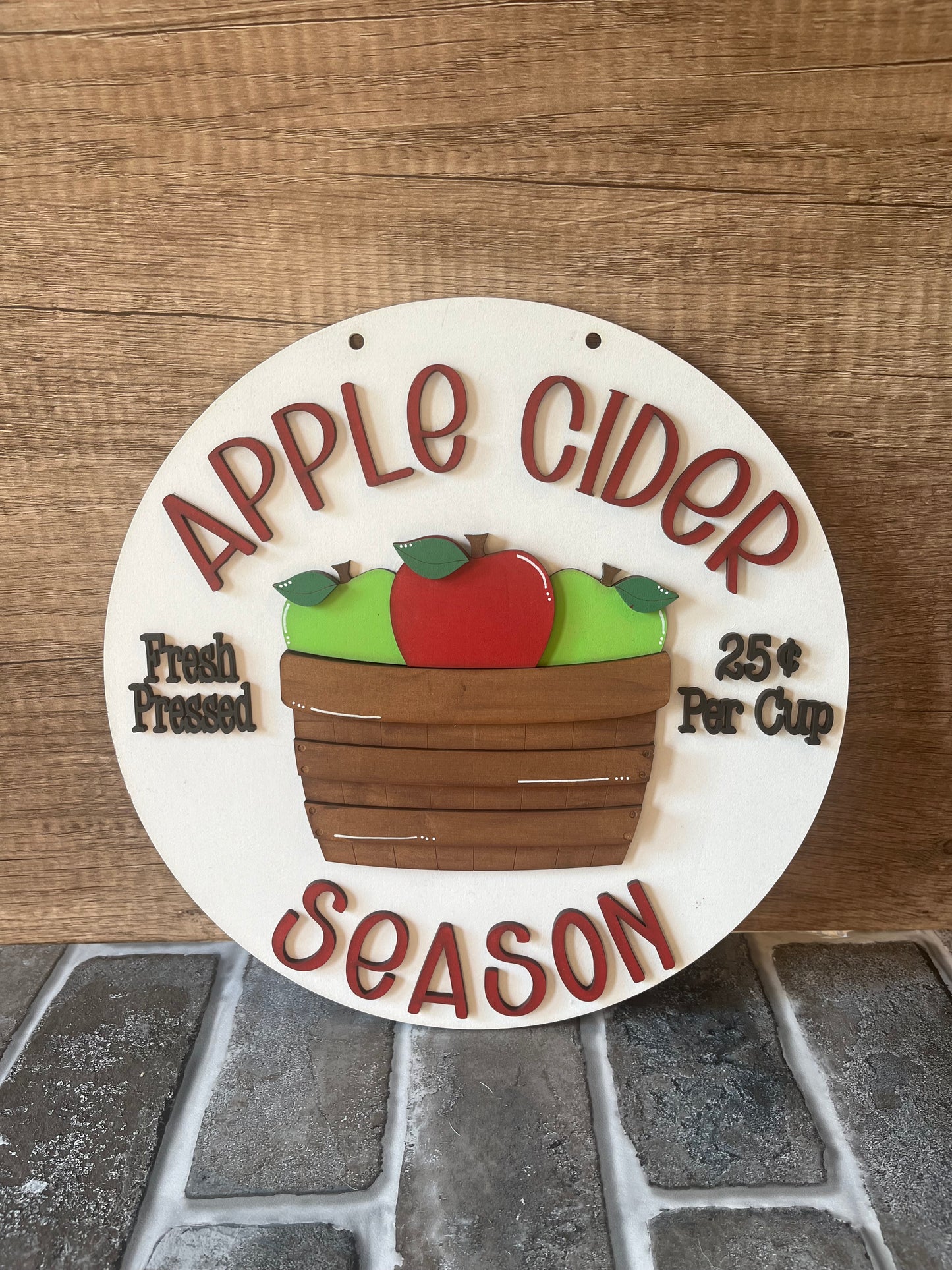 Apple Cider Season Door Hanger