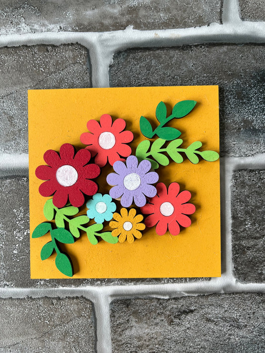 Spring Flowers Ladder Tile