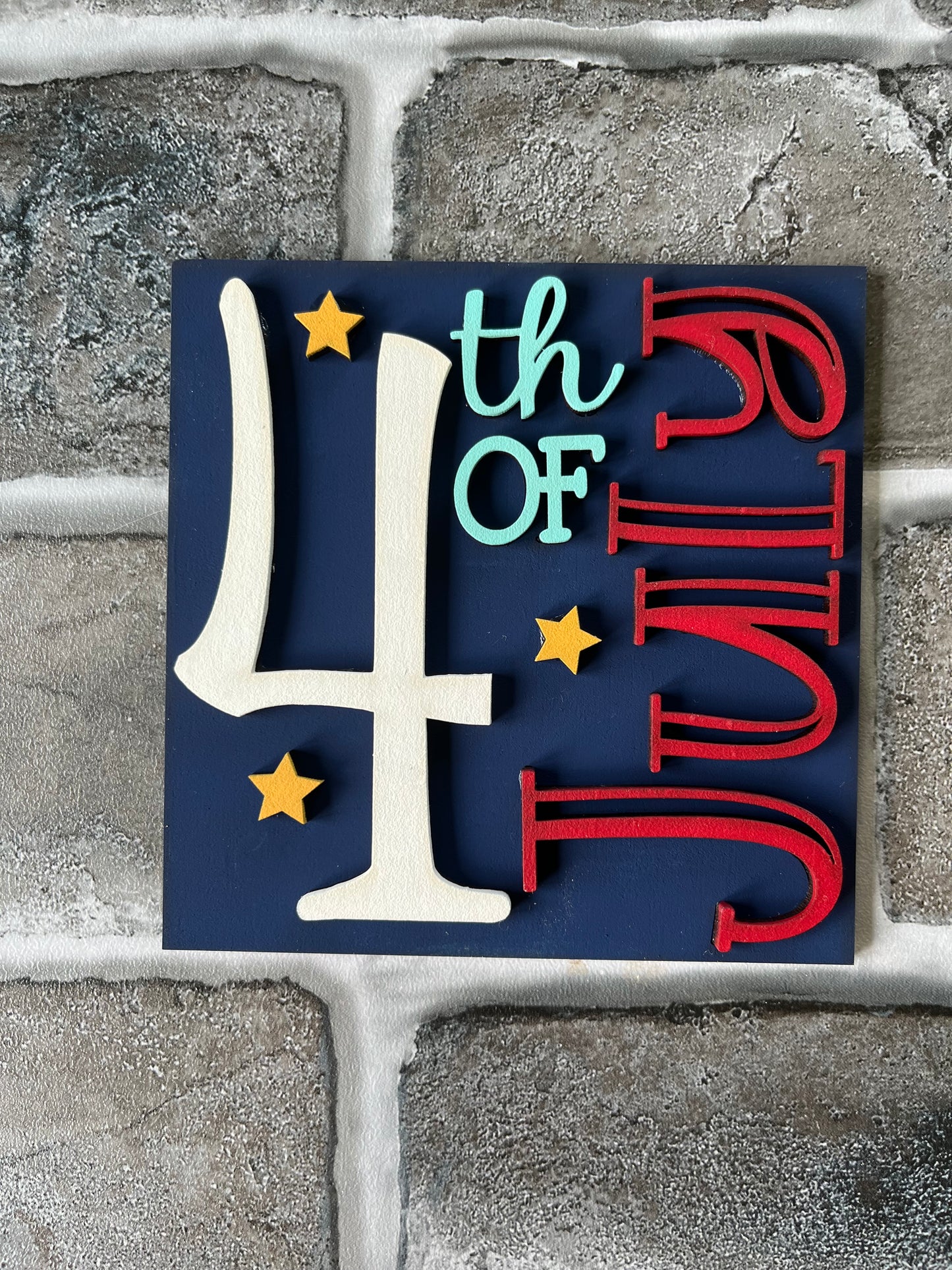 4th of July Ladder Tile