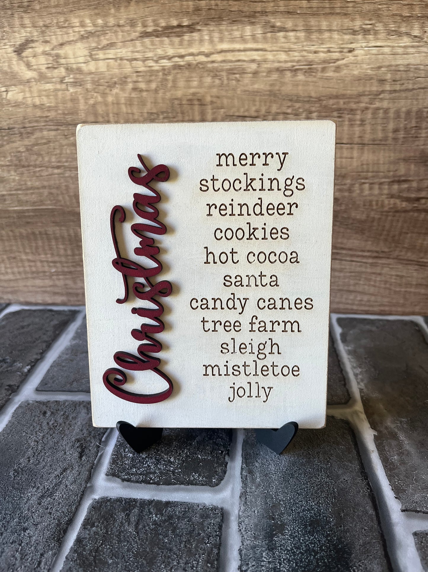 Christmas Words Sign