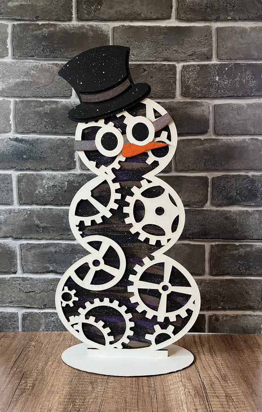 Steampunk Snowman Shelf Sitter