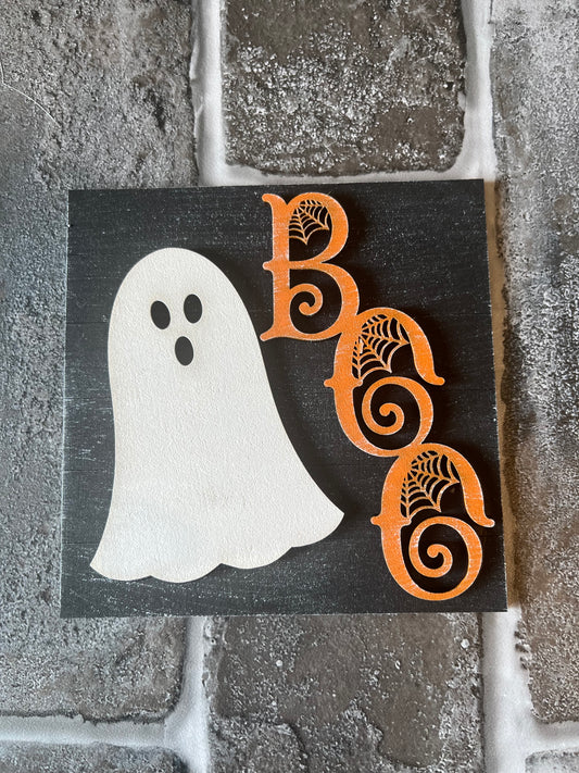 Boo Ghost Ladder Tile