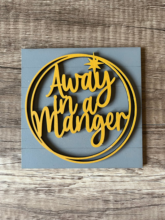 Away in the Manger Ladder Tile