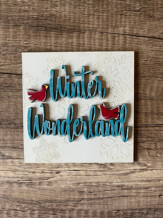 Winter Wonderland Ladder Tile