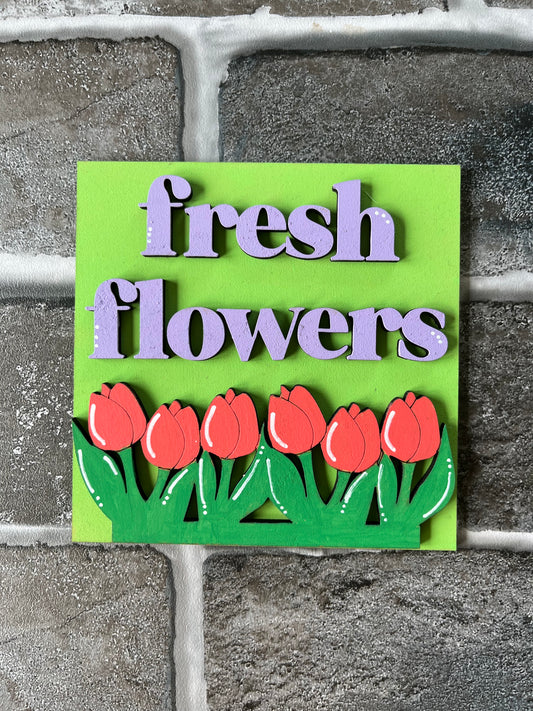 Fresh Flowers Ladder Tile