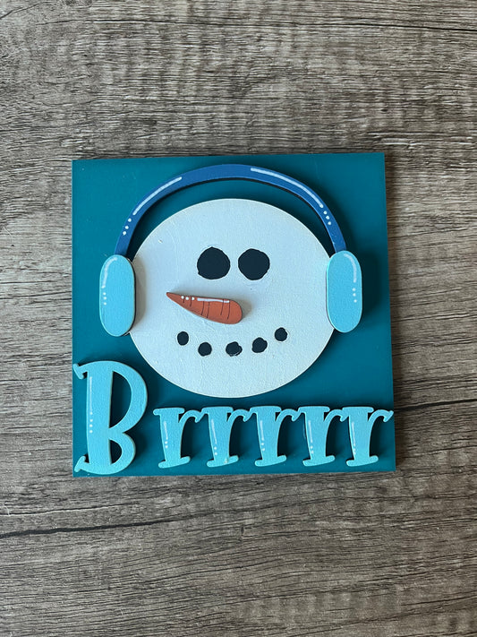 Brrr Snowman Ladder Tile