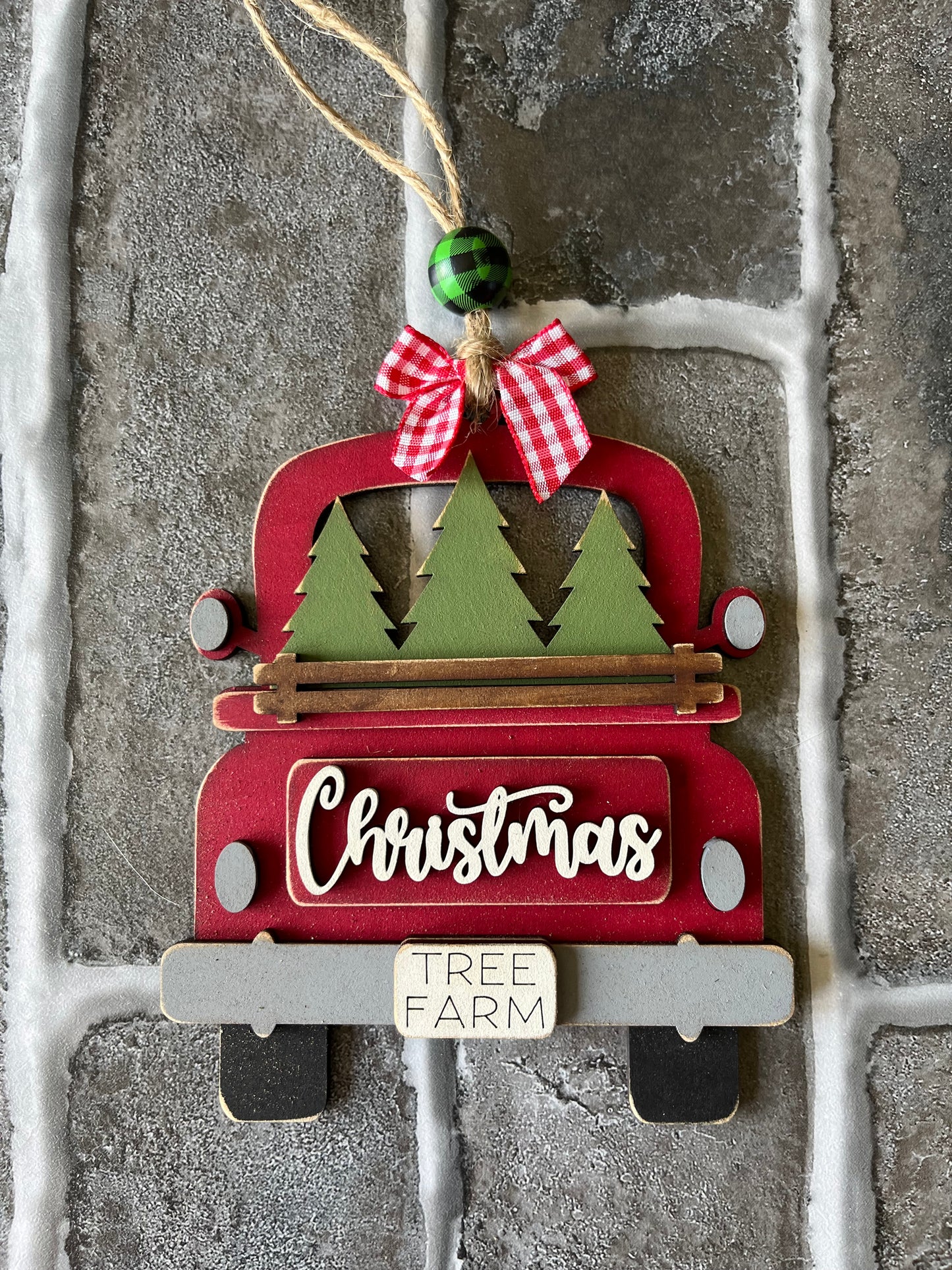 Christmas Tree Farm Truck Ornament