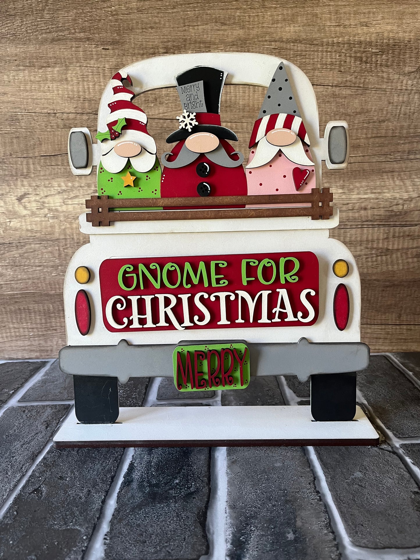 Gnome For Christmas Interchangeable Truck Add On