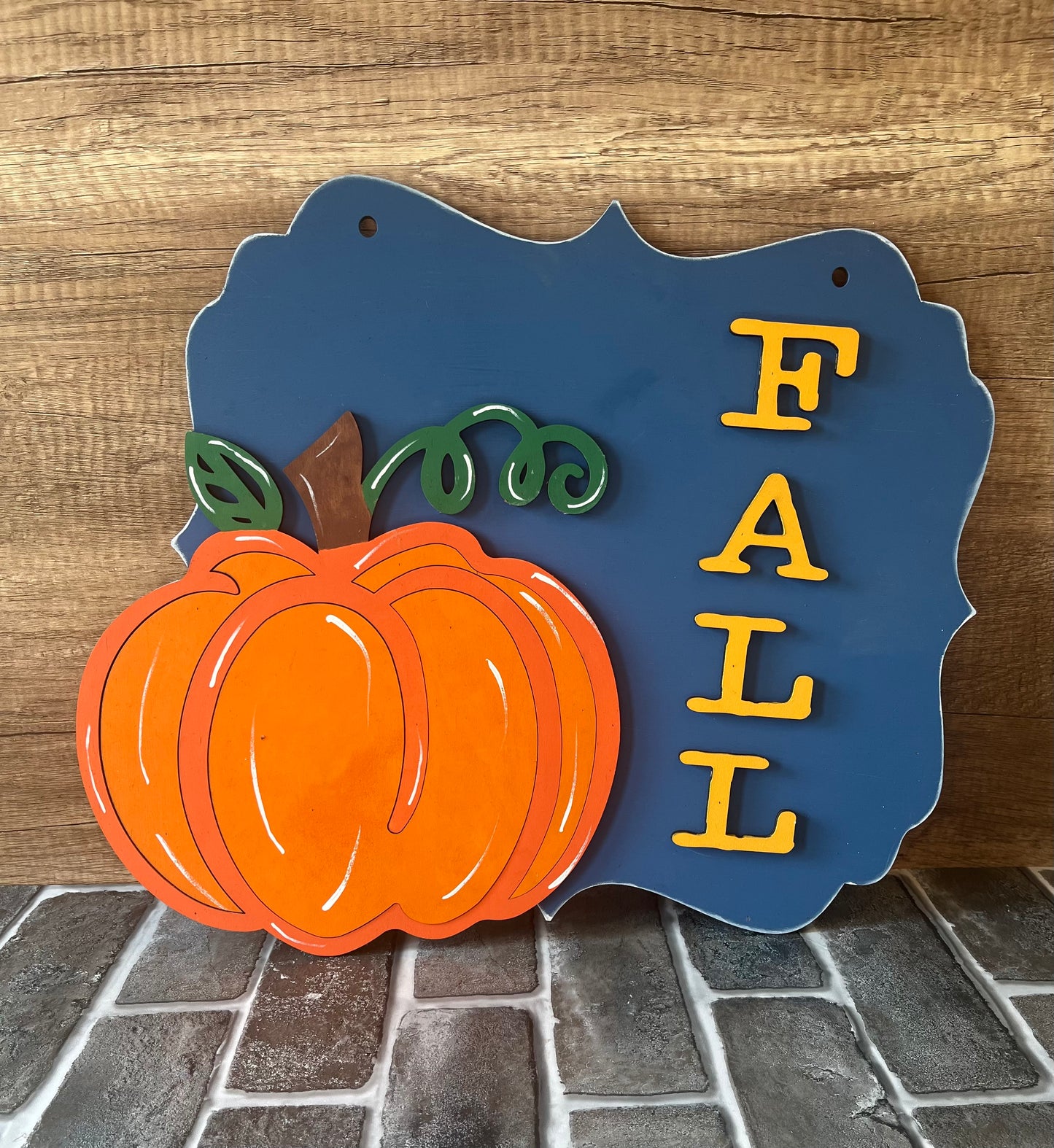 Fall Pumpkin Door Hanger
