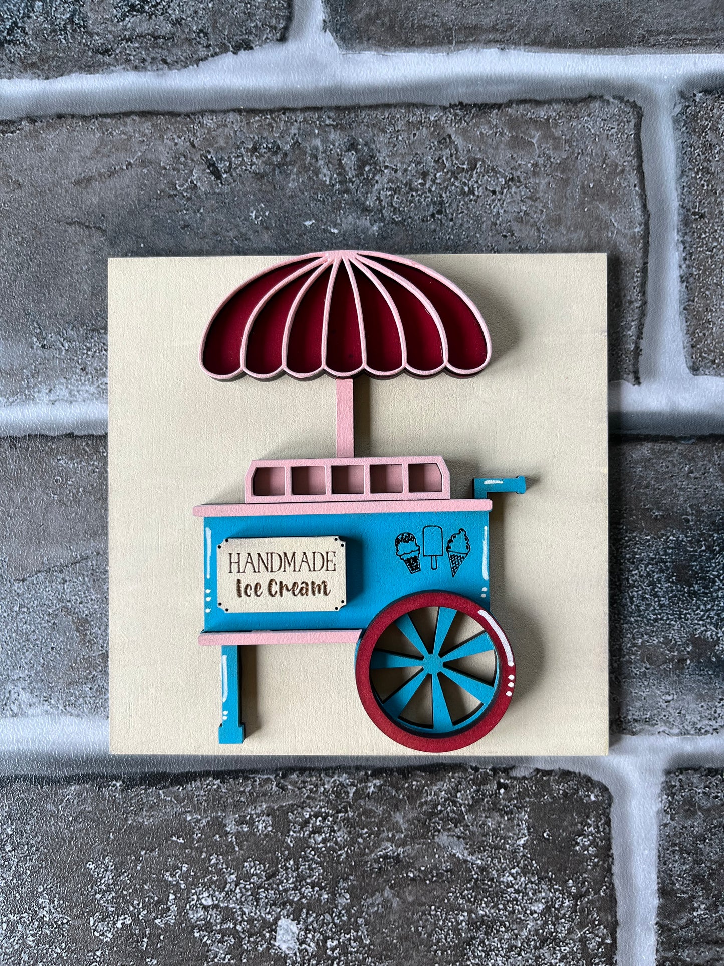 Ice Cream Cart Ladder Tile