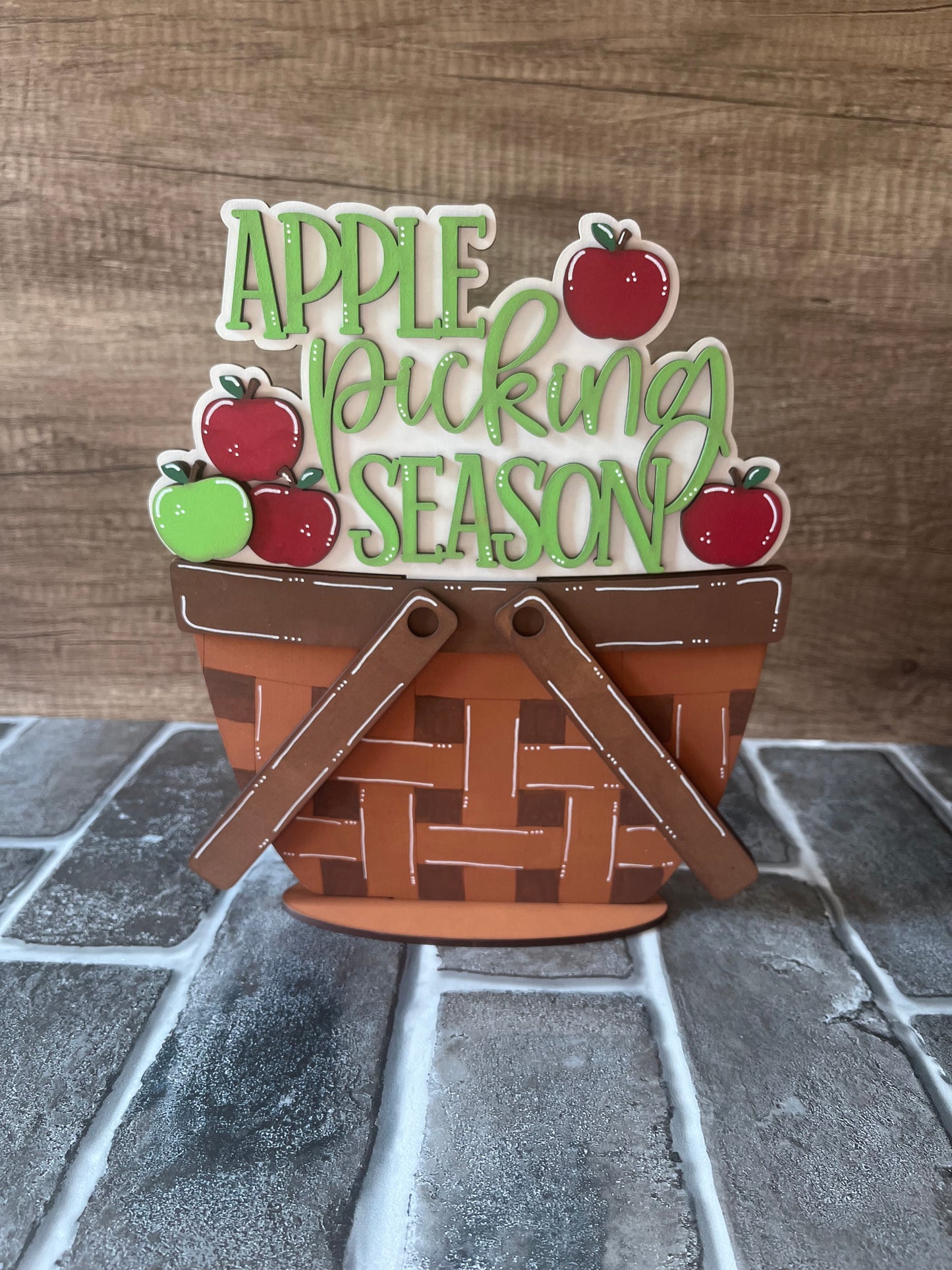 Apple Picking Season Basket Insert