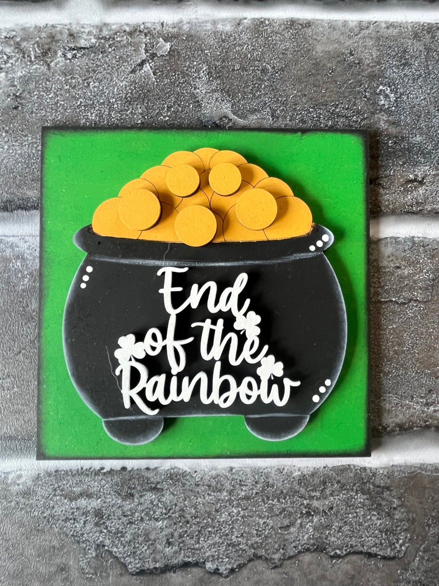 End Rainbow Pot Gold Ladder Tile