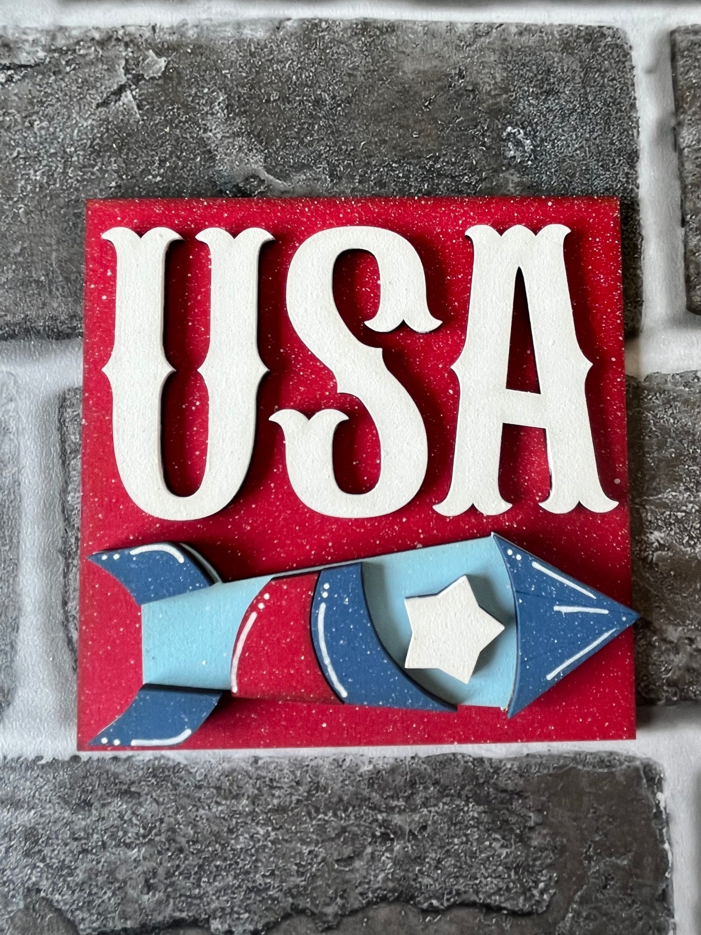 USA Rocket Ladder Tile