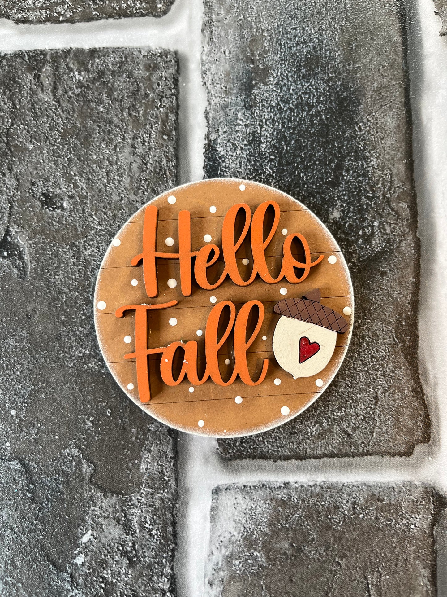 Hello Fall Acorn Seasonal Round